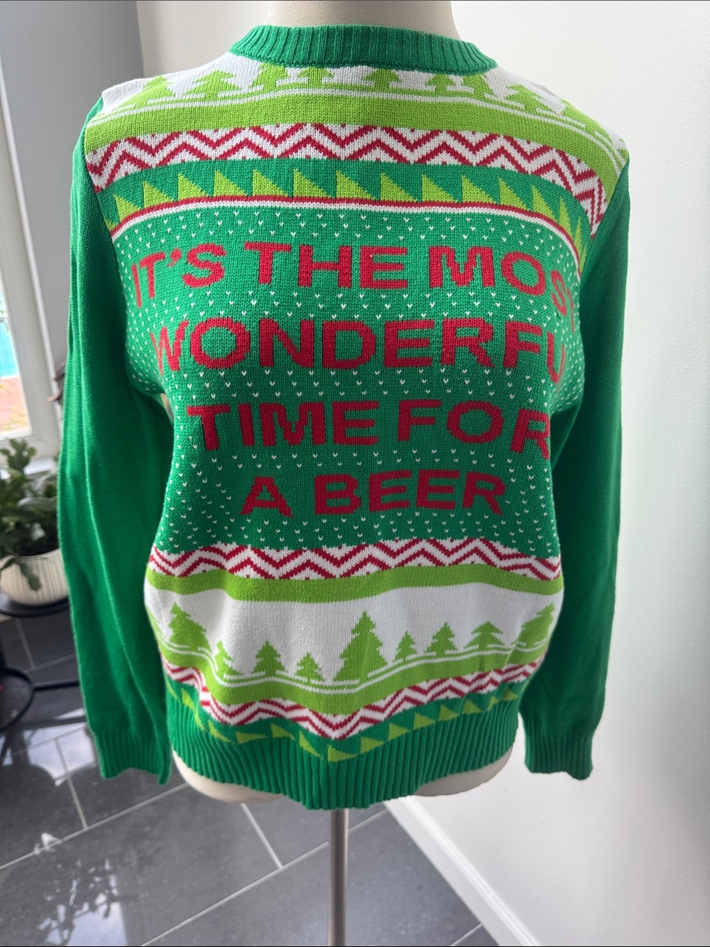 Spencer’s Green "It's the Most Wonderful Time for a Beer" Holiday Sweater